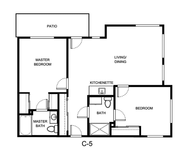 DWES_IL_Live Oak_2B 2 BA_937 sq. ft.