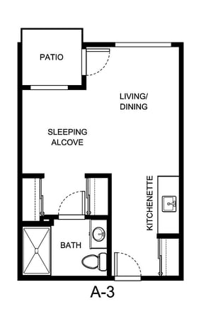 DWES_IL_Magnolia_Suite 1BA_335 sq. ft.